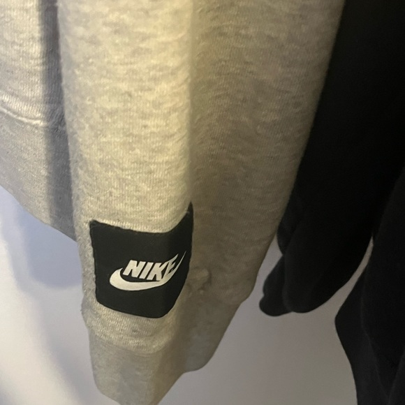 Y2K Nike “Just Do It” embroidered fleece hoodie size Large - Picture 3 of 7